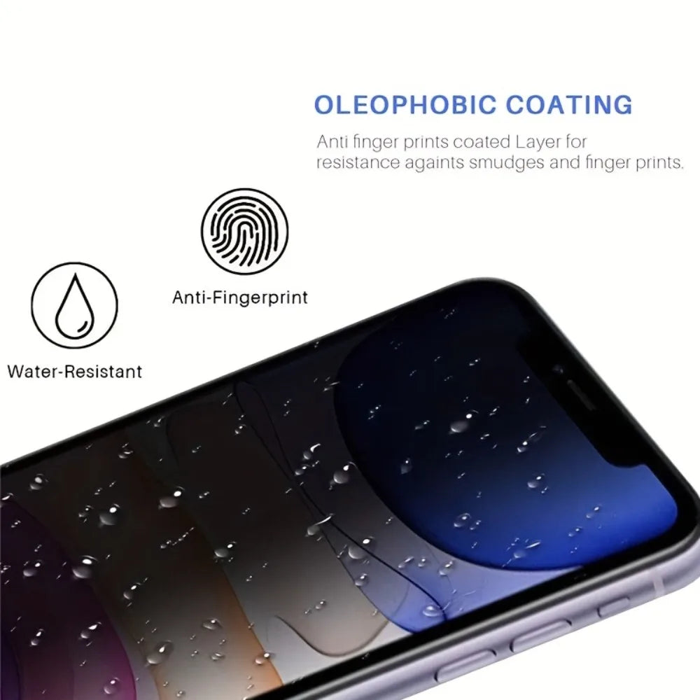 2+2Pcs Black Privacy Screen Protector for iPhone 12 13 15 16 Pro Tempered Glass for iPhone 11 14 Pro 15 16 14 Plus Glass