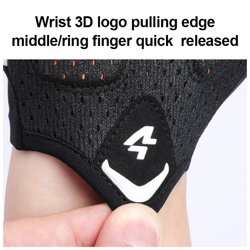 Lameda Bicycle Gloves Half Finger High Elasticity Men's Cycling Gloves Anti-slip Summer Gloves Shock-absorbing Bike Accessories