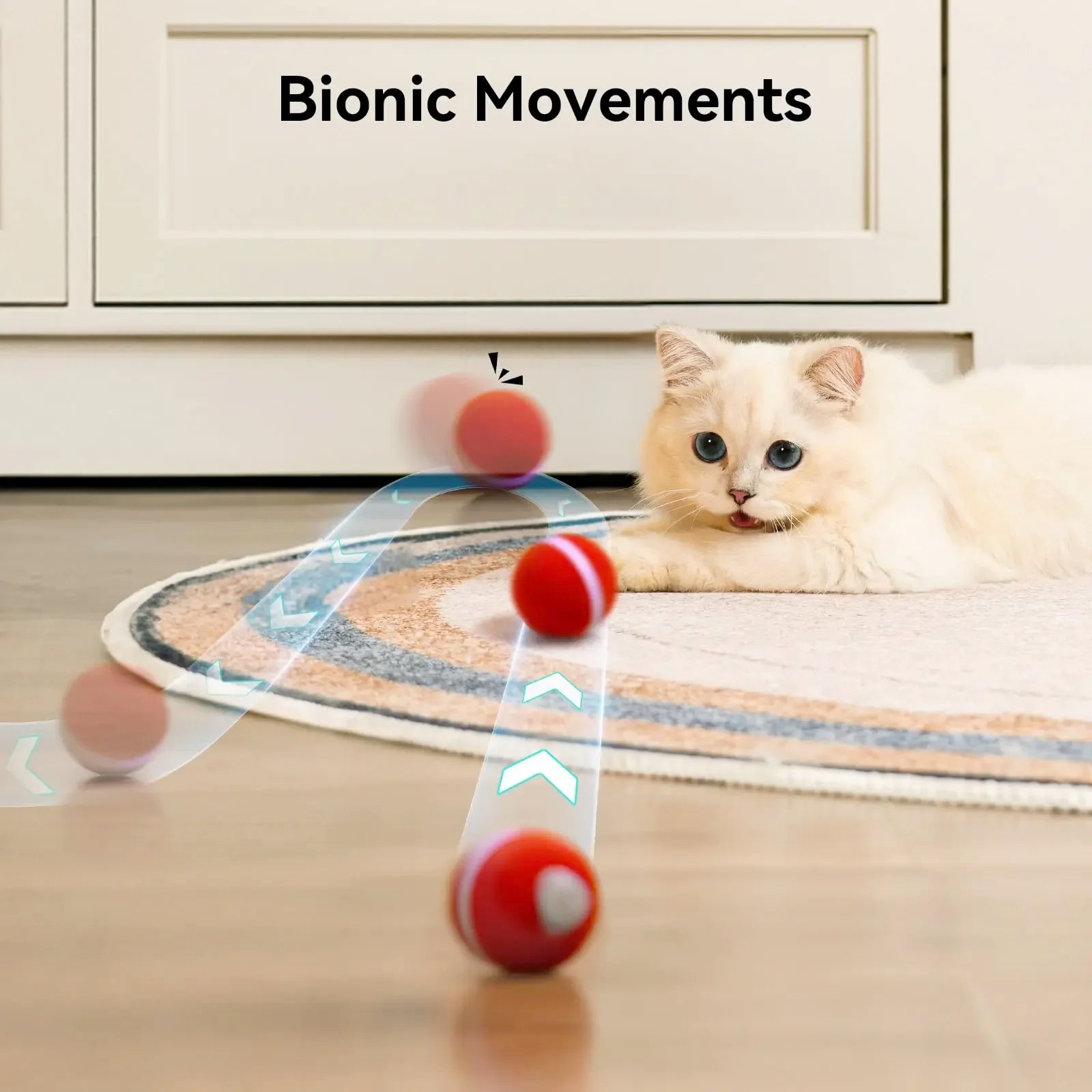 ZMaker 2024 Hot sale Interactive Cat Ball Toy Automatic Moving Ball Toy for Indoor Smart Cat Rolling Ball