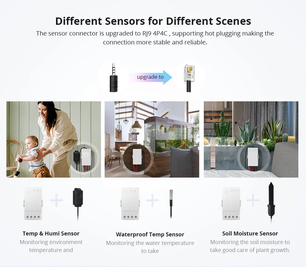 16/20A SONOFF TH Elite Origin Wifi Temperature Humidity Monitor Controller Switch With THS01/WTS01 Sensor Diy Smart Thermostatic