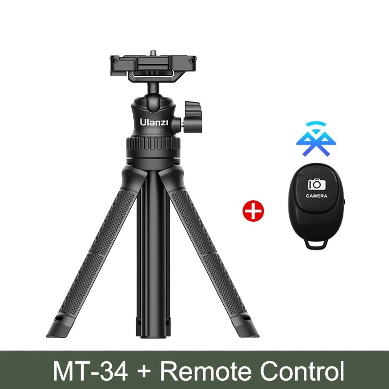Ulanzi MT-34 81.5CM Extendable Tripod for Phone Camera DSLR 2in1 Tripod Selfie Stick With Phone Holder Ballhead 1/4'' Port