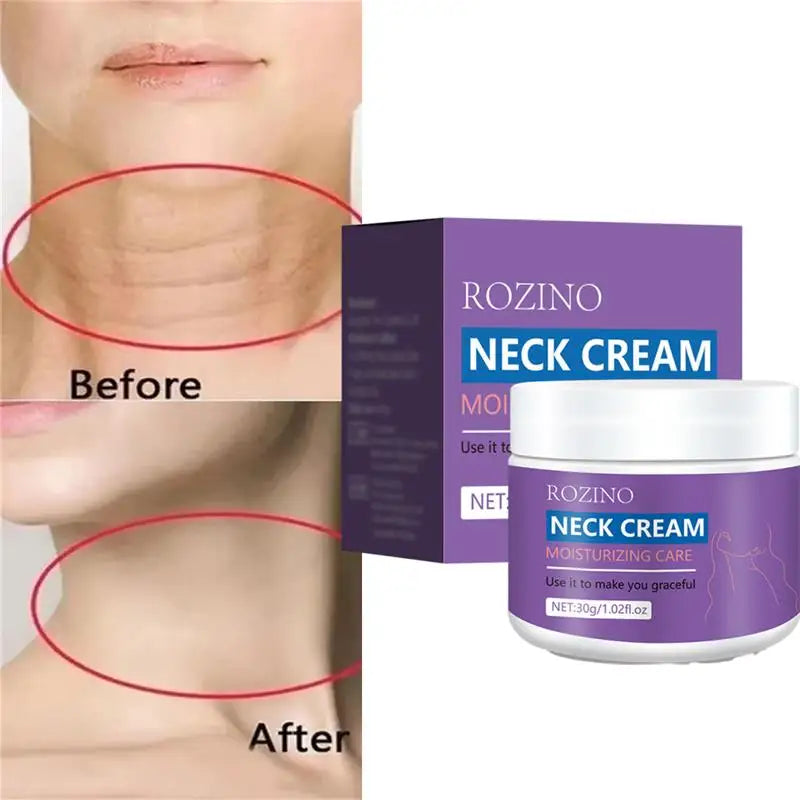 Instant Neck Cream Remove Wrinkle Anti-Aging Firming Whitening Moisturizing Nourishing Smooth Tighten Skin Care Beauty Health