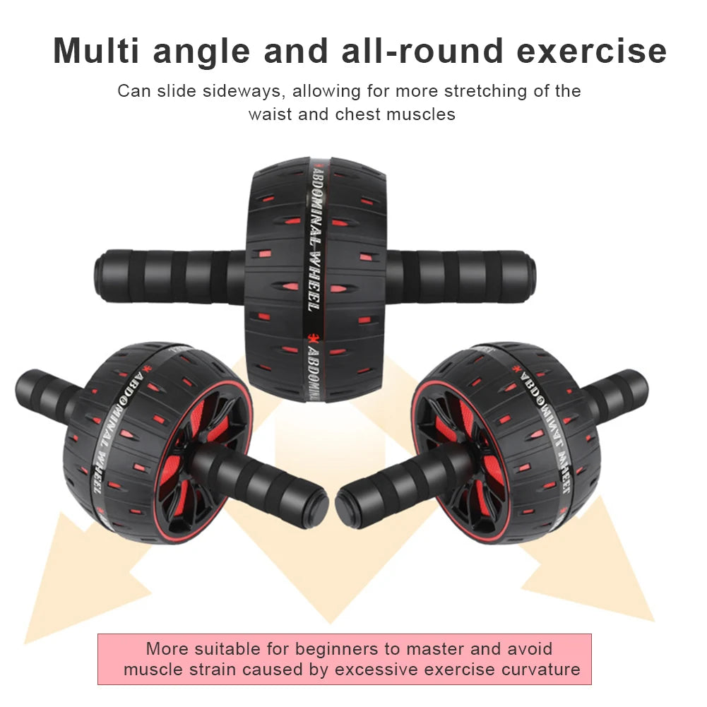 AB Slide ABS Exercise Big Abdominal Wheel Roller Home Non-Slip Training Equipment No Noise Gym Strength Workouts ABS Roller - You Offer