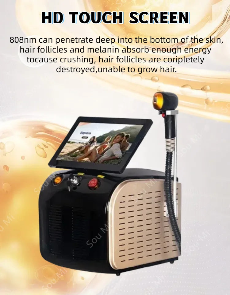 Diode 808NM Portable Hair Removal Machine Ice Titanium Laser Professional Permanent Alexandrite Device 2025 New
