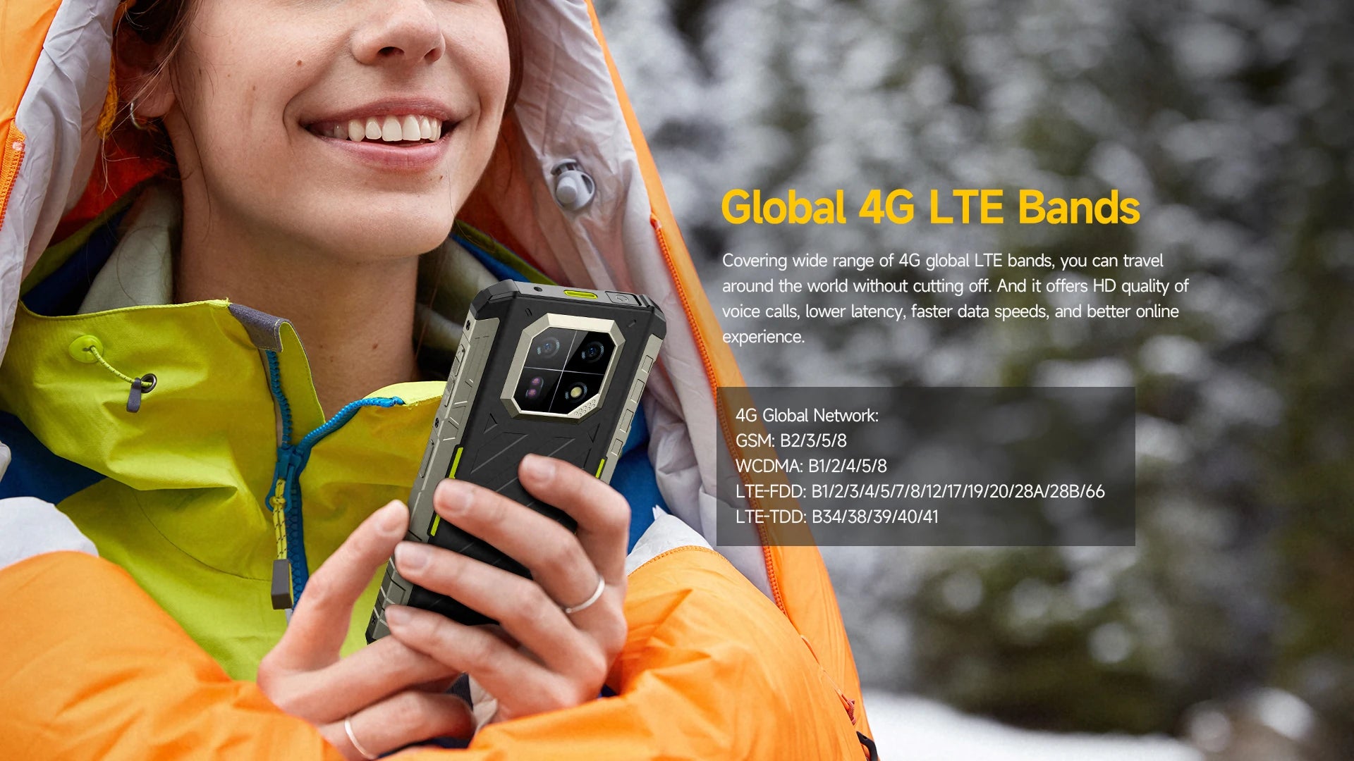 Ulefone Armor 22 Android 14,16GB (8+8GB RAM ),128GB/256GB ROM, 6.58" 120Hz ,6600mAh 33W,NFC,64MP Night Camera, Global Version