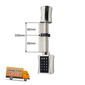 TTlock Bluetooth Smart Cylinder Lock WIFI security wireless Electronic Digital APP Keypad Code RFID Card Keyless Lock