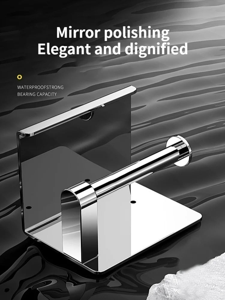 304 Stainless Steel Bathroom Toilet Paper Holder Waterproof Roll Paper Box Tissue Box Holder Bathroom Hardware Accessories
