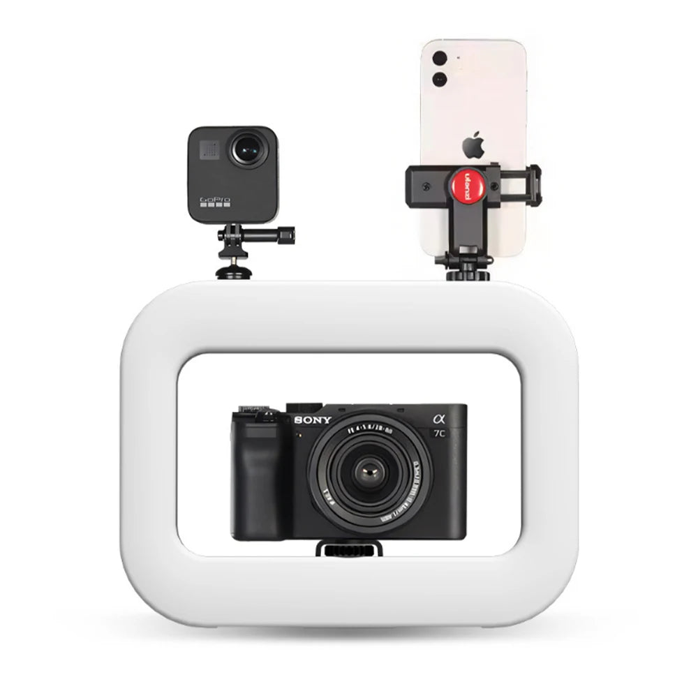Live Fill Light Rechargeable 4000mAh Adjustable Brightness LED Lights Phone Camera Selifie Light Photo Graphy Portable LED Light
