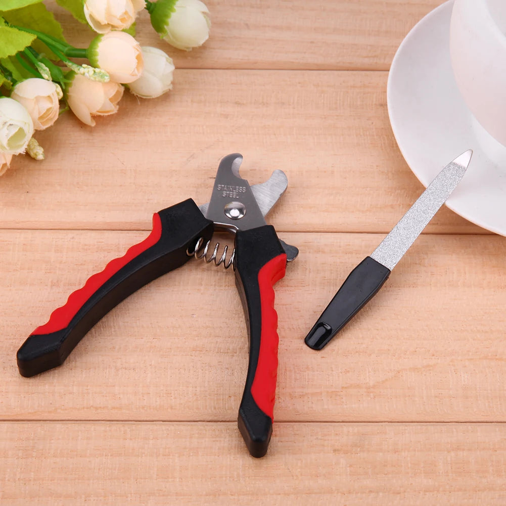 Stainless Steel Grooming Scissors with Sickle Teddy Cat Nail Clippers Multifunctional Practical Portable Eco-friendly Pet Tools