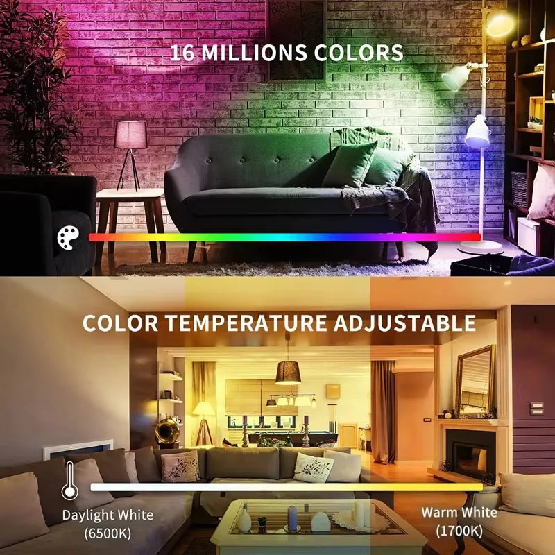 Yeelight Smart LED Bulb W3 E27 Multicolor Ambient Light Wifi Voice Control 1700K-6500K For Mi Home Alexa Google SmartThings