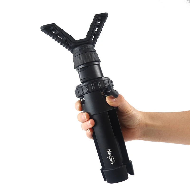 Professional Mini Camera Stick Shooting Hunting Telescope Tripod Outdoor Aluminum V Yoke Head with Height Adjustment for Outdoor