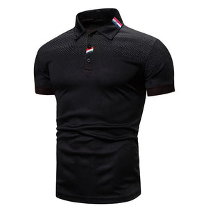 Summer Mens Polo Shirt Slim Casual Business Shirts Short Sleeve Luxury Polo t Shirts For Men Formal Soccer Top Football t Shirt
