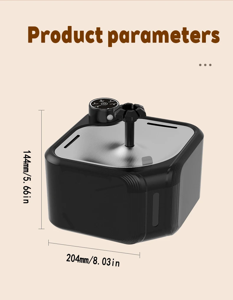 Wireless Automatic Cat Water Fountain 3600mAh 2800ML Pet Water Dispenser For Dog Cat Infrared Sensor Smart Pet Drinkier Fountain