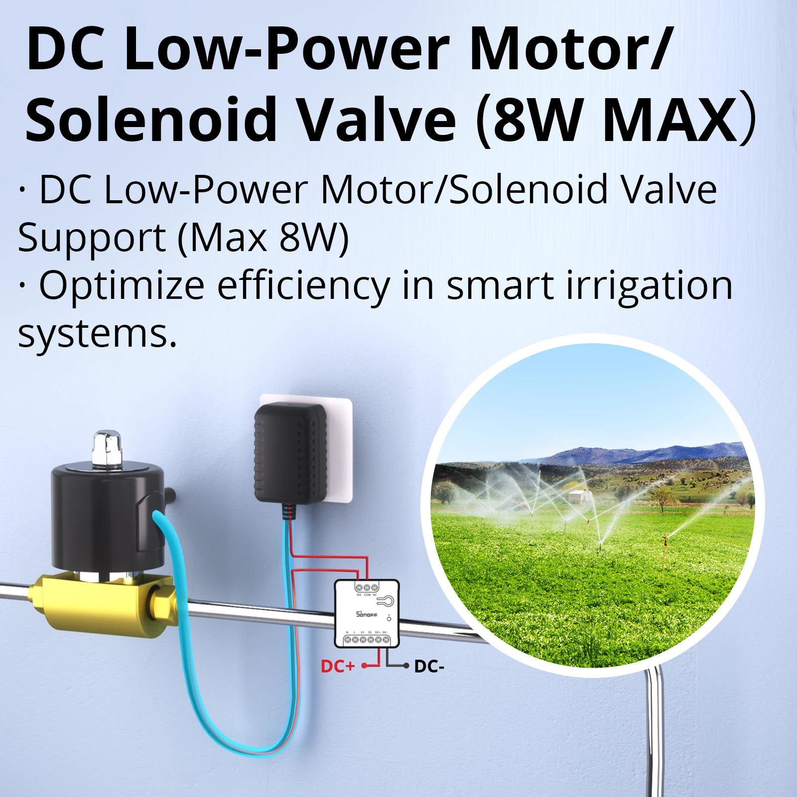 SONOFF MINI-D WiFi Smart Switch Matter Dry Contact Device Supports AC/DC Power Works with eWeLink Apple Home Alexa Google Home