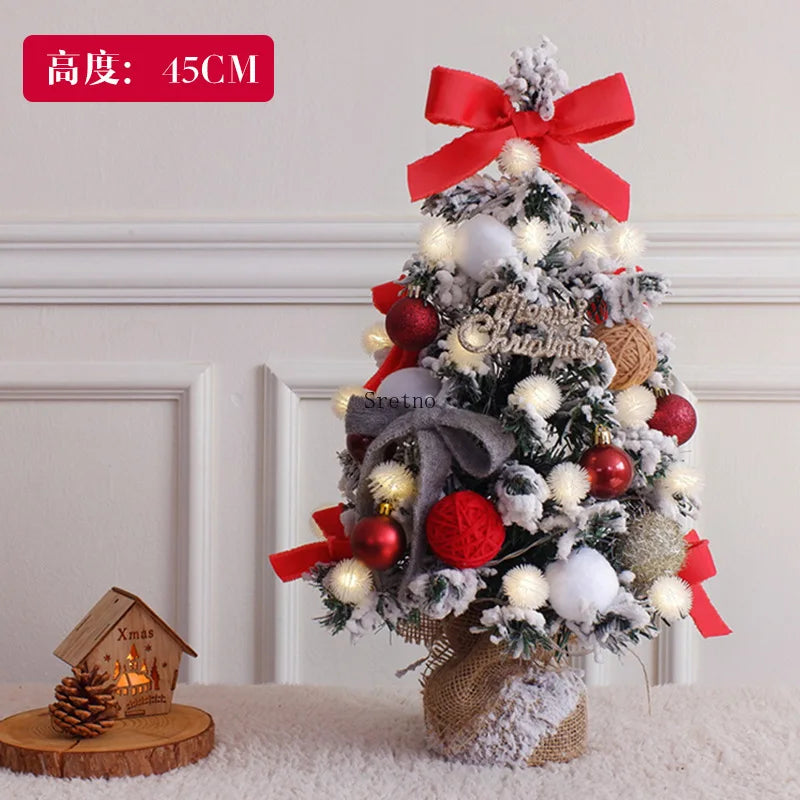 SRETNO Christmas Wreath Plush Tree Decorations Plantas Artificiales Christmas Trees Potted Plants choinka arbolitos de navidad