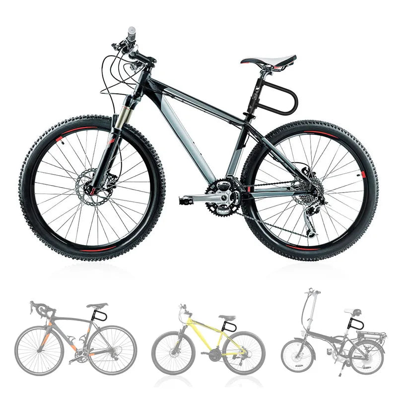 WEST BIKING Bicycle U Lock MTB Road Bike Padlock Portable Anti-theft Safety Motorcycle Scooter Cycling Lock Bicycle Accessories - You Offer