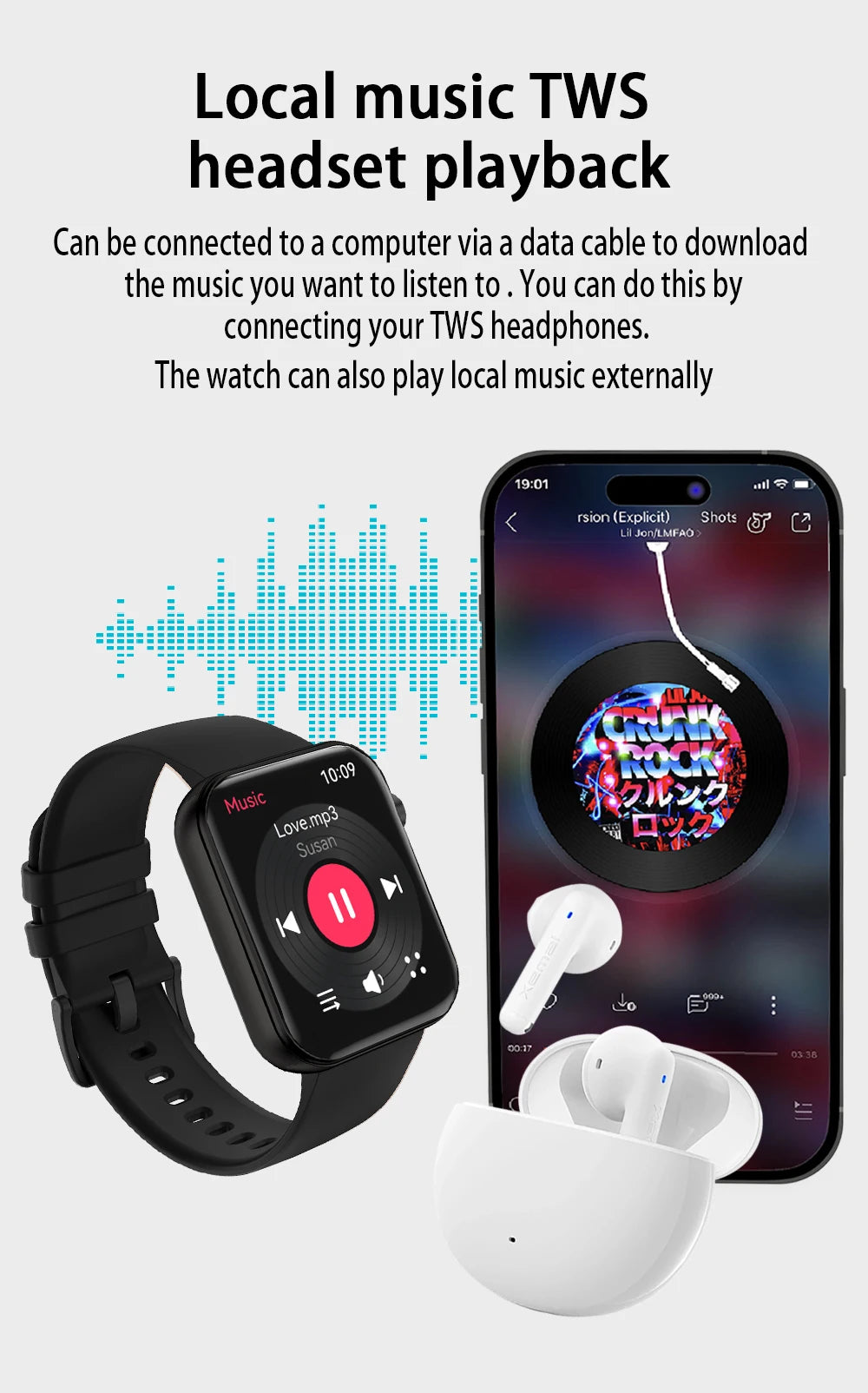 LIGE 2025 New 512MB Camera Smartwatch 1.91" HD Make Answer Call Take Video Sound Recording Music Sports Waterproof Smart Watch