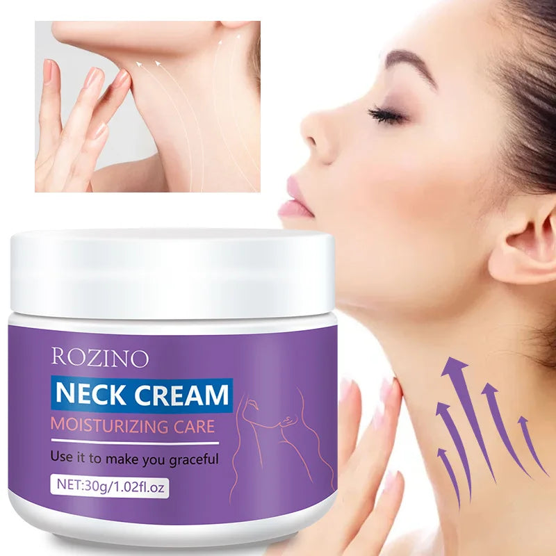 Instant Neck Cream Remove Wrinkle Anti-Aging Firming Whitening Moisturizing Nourishing Smooth Tighten Skin Care Beauty Health