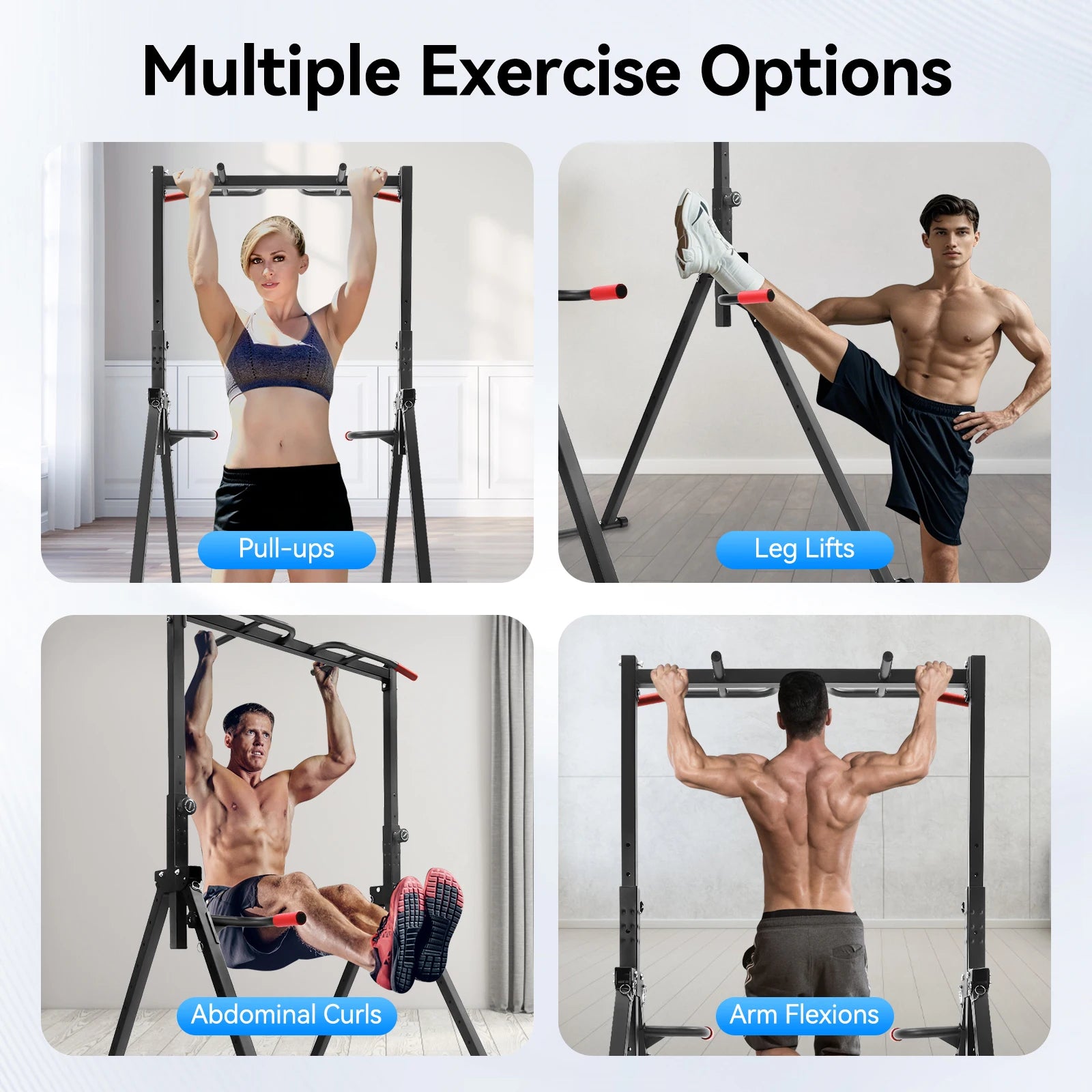 Triangular Pull Up Station Pull Up Bar for Home Gym Strength Training Equipment  Adjustable Height Home Pull Up Bar