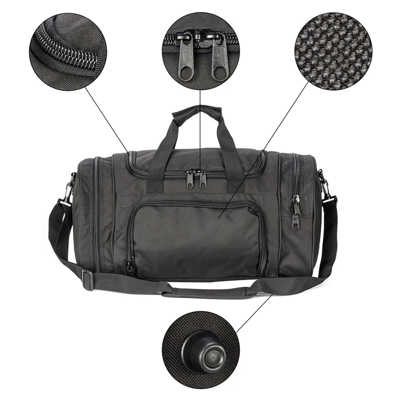 Military Tactical Travel Bag Men Outdoor Handbag Sports Luggage Bags Weekend Gym Hiking Trekking Bag with Shoes Compartment - You Offer