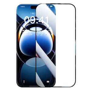 Baseus 3D Curved Tempered Glass for iPhone 16 15 Pro Max Hot Bending Full Coverage Shatterproof Clear Corning Screen Protector