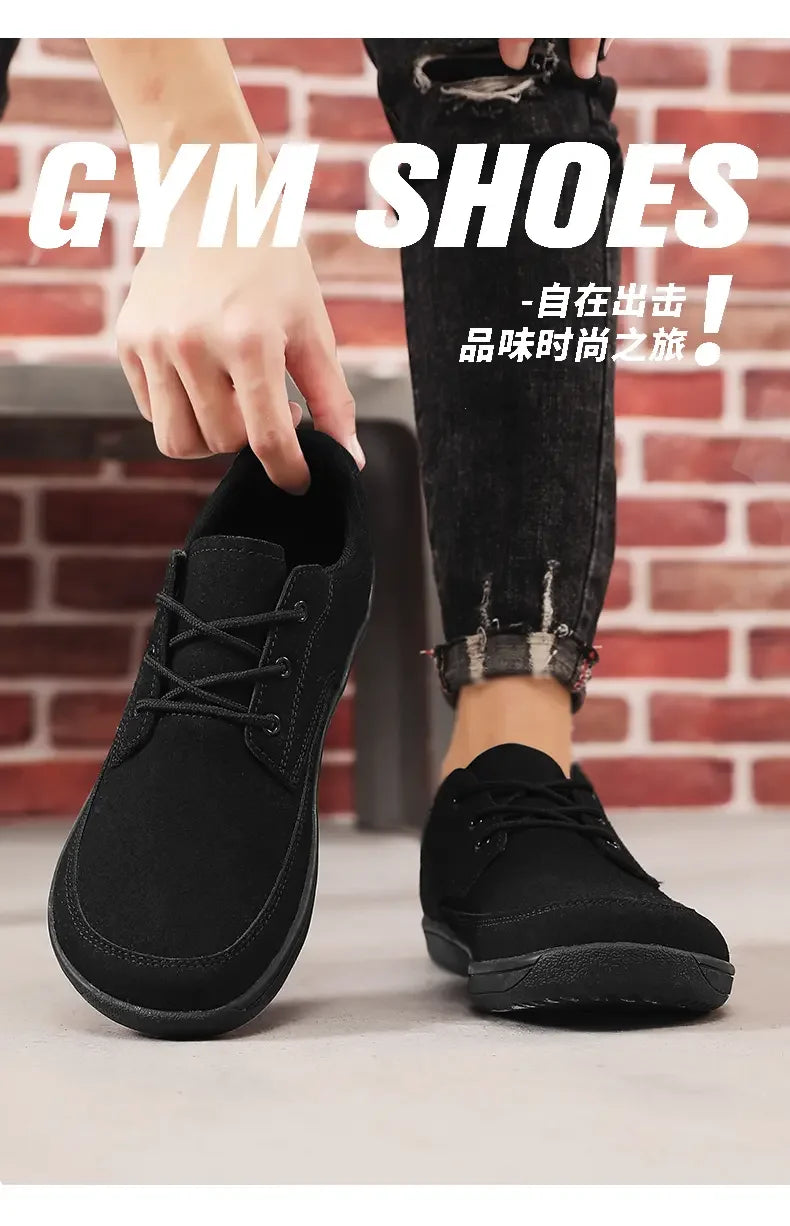 Men Suede Casual Wide Toe Shoes Beige Thick Soled Lace Up Walking Shoes Also Suitable for Designer Retro Style Denim Boot Sizes