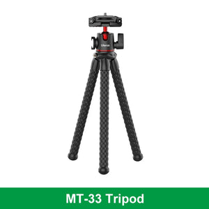 Ulanzi MT-33 Flexible Octopus Tripod for Phone Camera DSLR 2in1 Design Tripod With Phone Holder Side Cold Shoe 1/4'' Screw