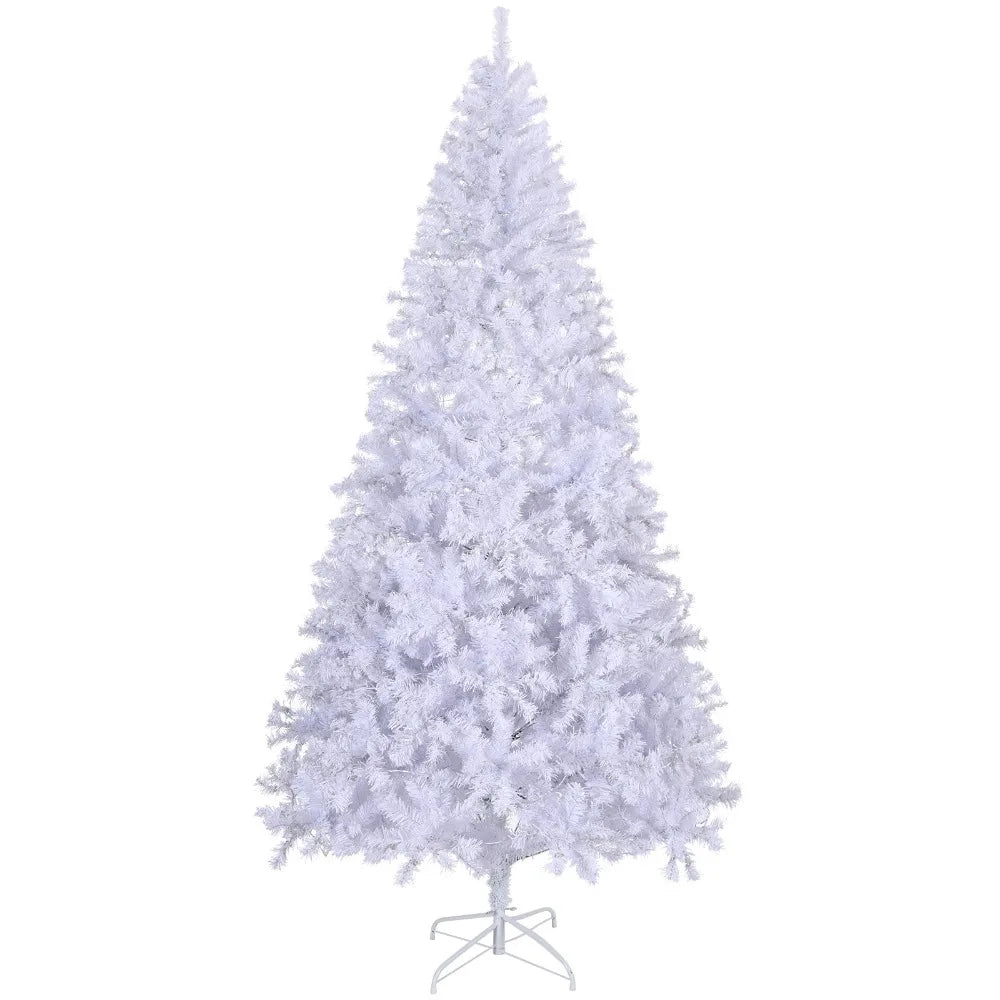 8FT Artificial Christmas Tree Snow 500 Lights Indoor Outdoor White Holiday