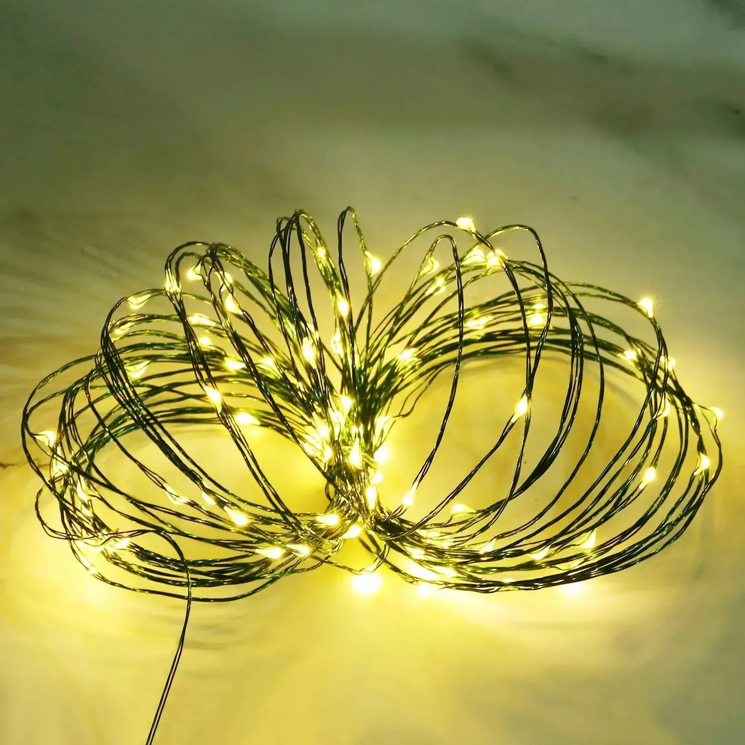 LED Green Wire Led String Fairy Lights US/EU Plug 110V/220V Waterproof LED Christmas Tree Holiday Home Garden Decoration Xmas