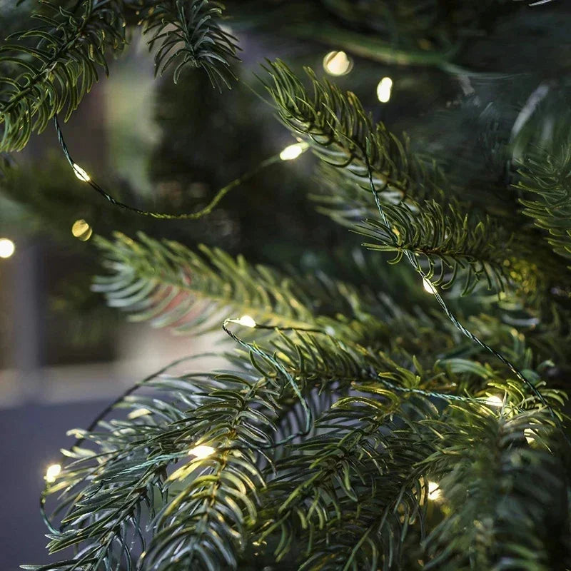 LED Green Wire Led String Fairy Lights US/EU Plug 110V/220V Waterproof LED Christmas Tree Holiday Home Garden Decoration Xmas
