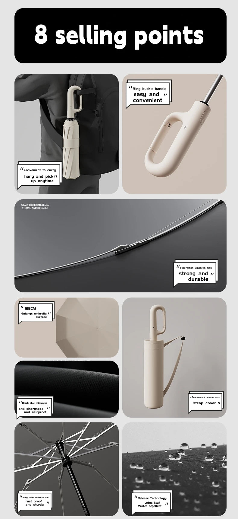 Xiaomi Strong Windproof Automatic Umbrella 72 Bones Sunshade Uv Protection Folding Umbrella Buckle Rain Large Parasol For Women