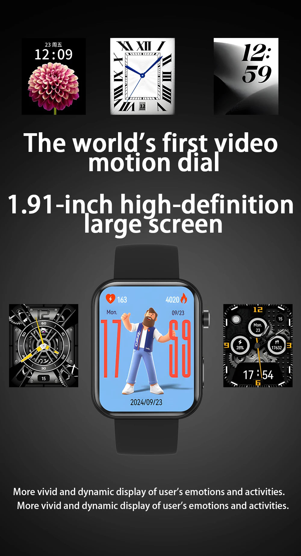 LIGE 2025 New 512MB Camera Smartwatch 1.91" HD Make Answer Call Take Video Sound Recording Music Sports Waterproof Smart Watch