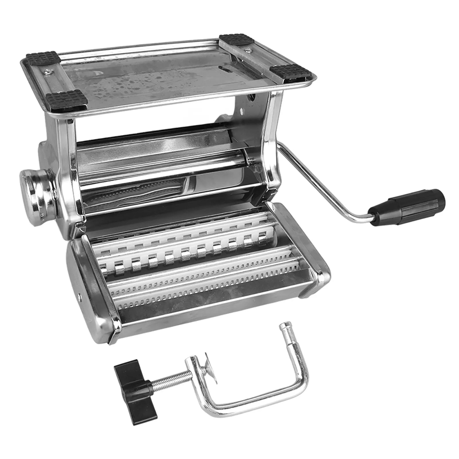 Hand Crank Noodle Machine Stainless Steel Dough Roller Pasta Maker 7 Thickness Settings 0.5β2.5mm Kitchen Accessories