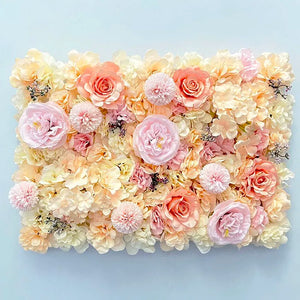 Pink Silk Rose Flower Wall Panels Artificial Flower for Wedding Decoration Baby Show Party Home Bedroom Backdrop Decor - You Offer