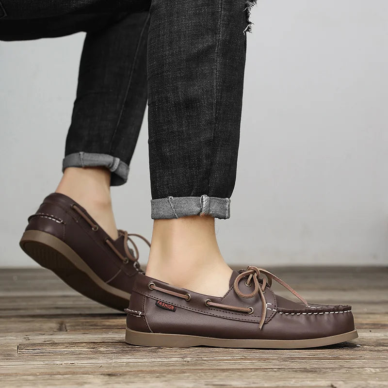 Men Loafer Shoes High Quality Handmade Wear-Resistant Genuine Leather Casual Shoes Business Luxury Dress Designer Shoes Driving