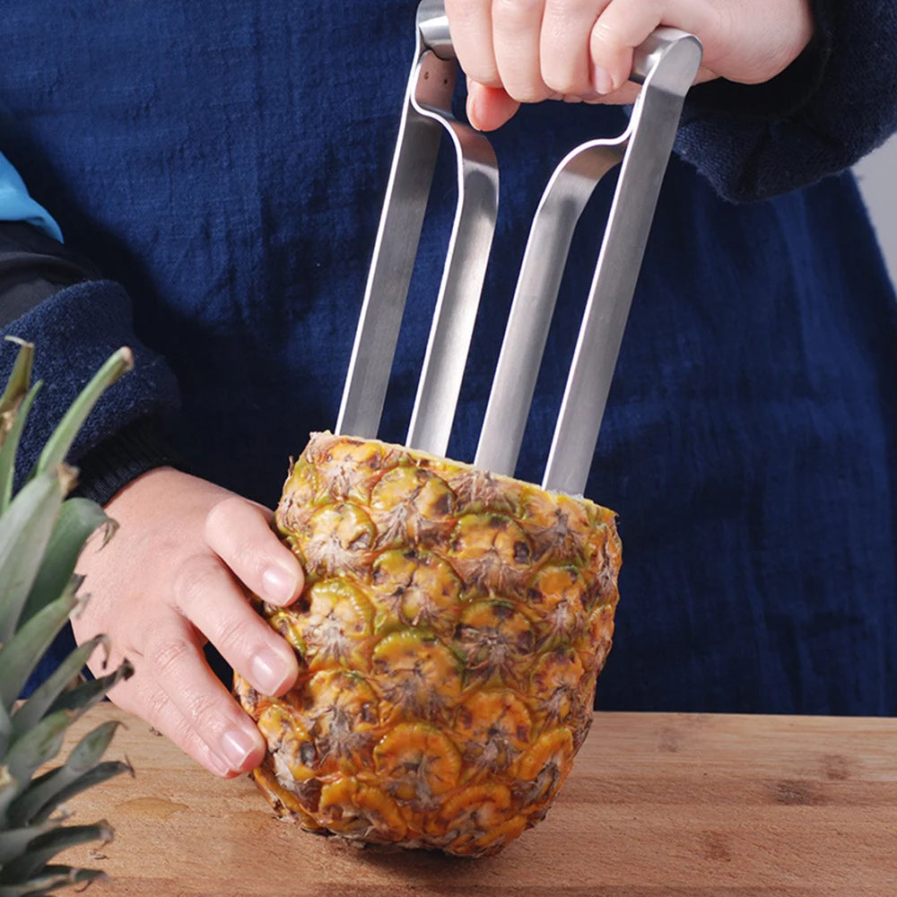 Stainless Steel Pineapple Peeler Cutter Ananas Meat Extractor Cut Corer Remover Machine Home Kitchen Knife Slicer Fruit Tools - You Offer