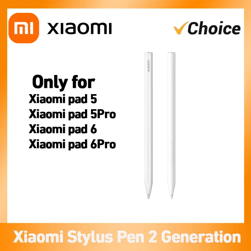 Xiaomi Stylus Pen 2 for Mi Pad 5 / 6 / 5Pro / 6Pro, 4096 Levels 150Hrs Battery Fast Charge Magnetic 26° Tapered Tip Low Latency