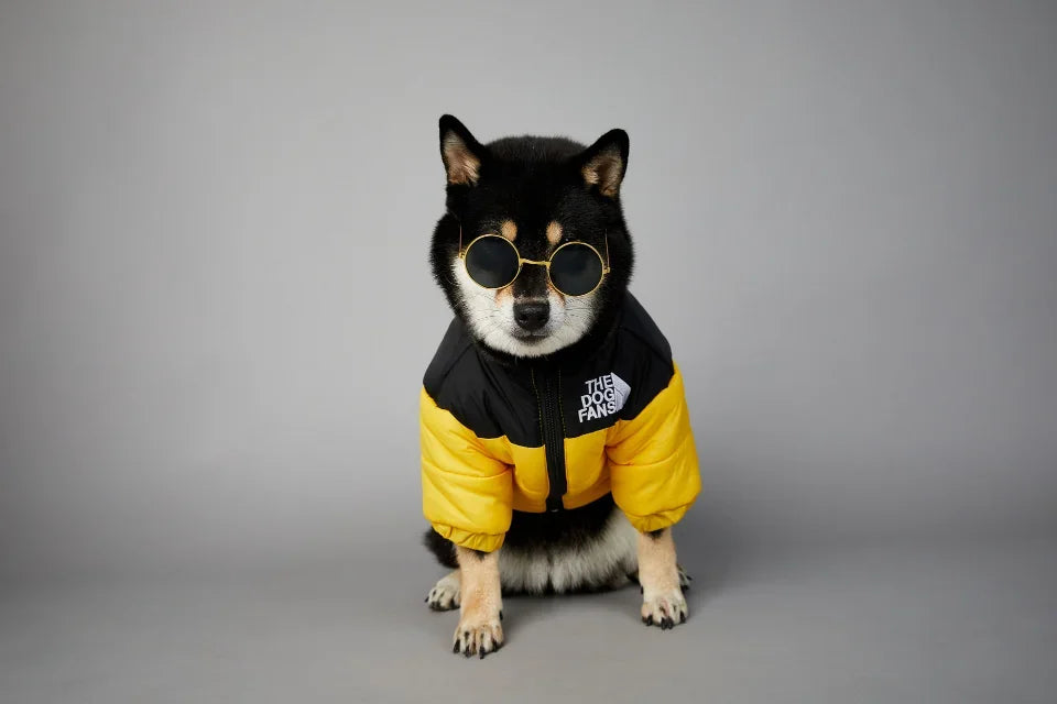 Puppy Coat Dog Down Jacket The Dog Fans Winter Pet Clothes for Small Medium Dogs Warm Thick Dog Vest French Bulldog