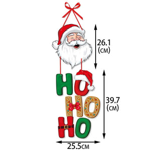 Christmas Decoration Door Hanger New Year Party Santa Claus Snowman Pendants Xmas Tree Hanging Oranment Home Christmas Decor