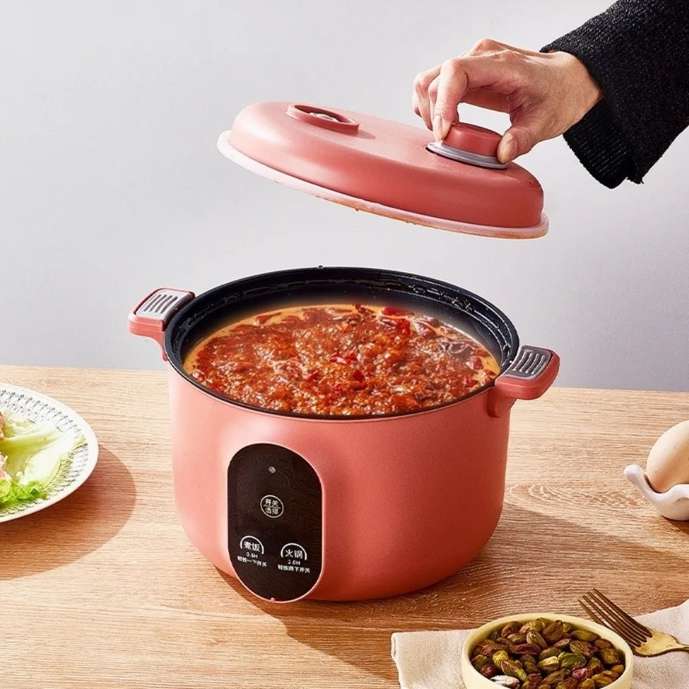 Easy 20cm Micro Pressure Cooker Non Stick Quick Heating Rice Cooker Anti-overflow 2 L Pressure Cooking Pot Student Dormitory - You Offer