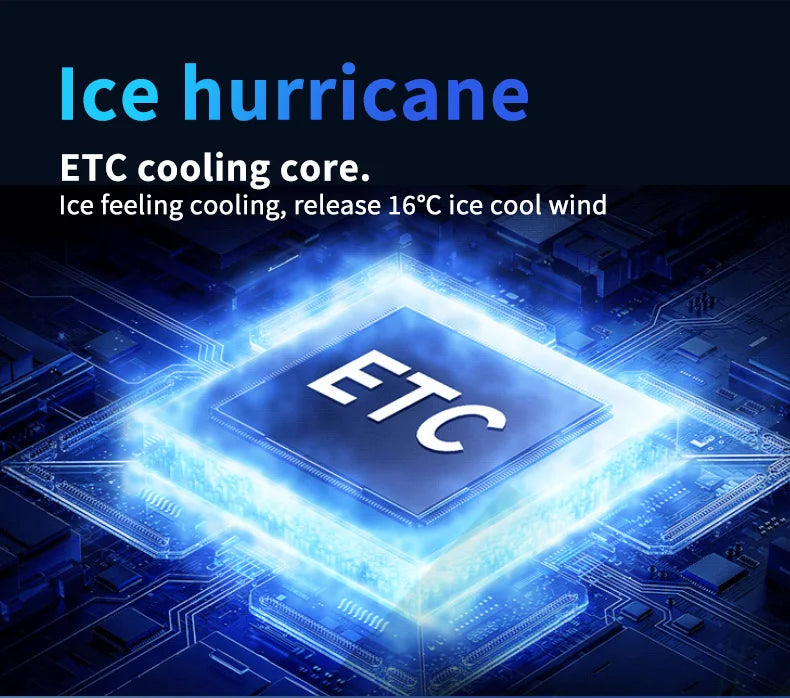 2025 New Mini Semiconductor Refrigeration Handheld Fan USB Portable 3000mAh Cooling High-speed Ice Pack Handheld Electric Fan