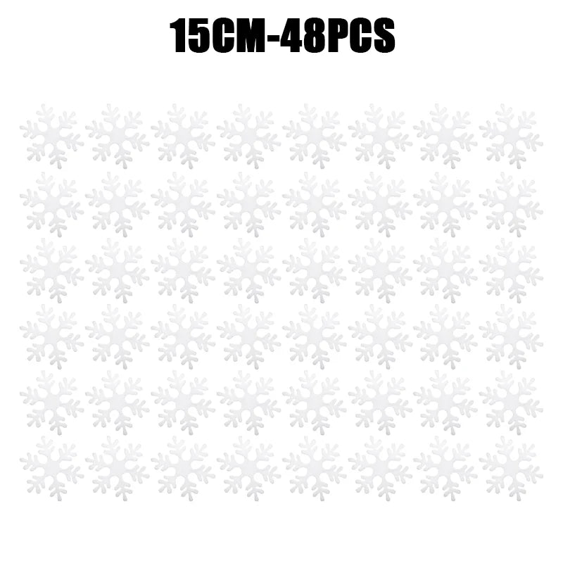 Christmas Decoration Foam Snowflake Christmas Tree Hanging Garland Hanging Decoration Gift 2024 New Christmas Supplies