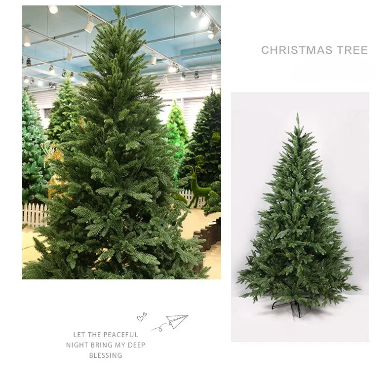 Artificial Christmas Tree 100% PE Encryption Material Luxury Large Christmas Tree 1.2m-3m Family Atmosphere Christmas Decoration