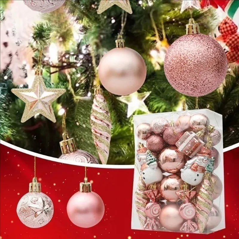 20/29pcs Christmas Ball Decoration Hanging Christmas Tree Pendant Ornaments For Home Room Decor New Year 2026 Gifts Accessories
