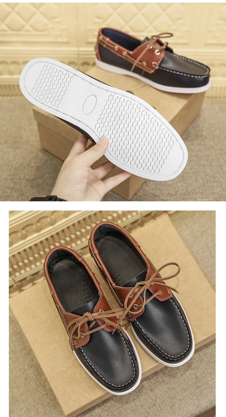 Men Loafer Shoes High Quality Handmade Wear-Resistant Genuine Leather Casual Shoes Business Luxury Dress Designer Shoes Driving