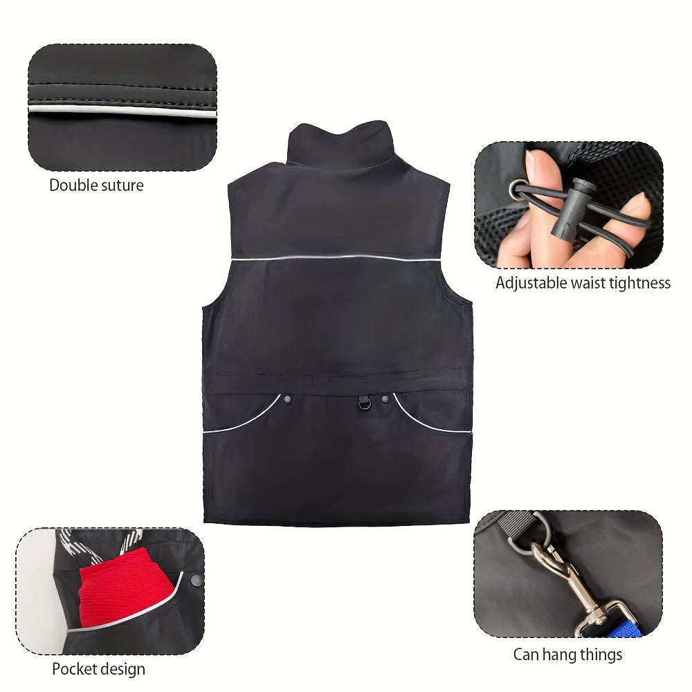 Kangdarpet Dog Training Vest Durable Oxford Cloth Anti-Scratch Training Dog Service Dog Work Clothes, Training Jacket, Dog Gear