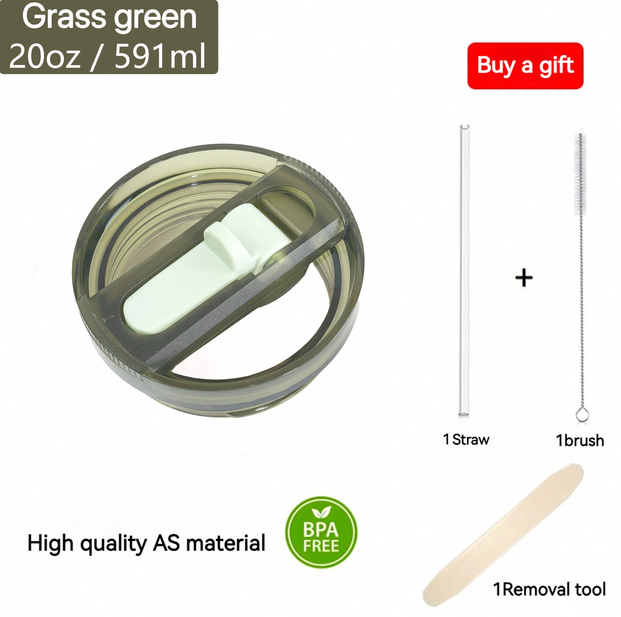 Compatible with Stanley 20oz 30oz: Premium Flip Straw Cup Cover, Leakproof BPA-Free Travel Mug Lid Gift Ready (Not Original) - You Offer