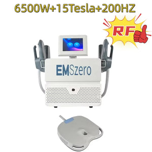 Portable HIEMT 6500W RF 15T 200HZ Body Shaper Muscle Growth Fat Burning High Intensity Electromagnetic Stimulator