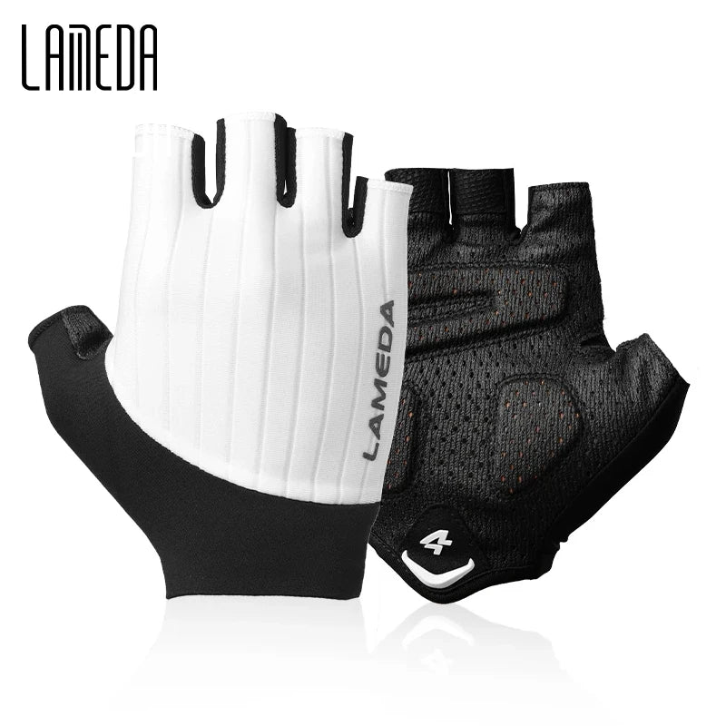 Lameda Bicycle Gloves Half Finger High Elasticity Men's Cycling Gloves Anti-slip Summer Gloves Shock-absorbing Bike Accessories