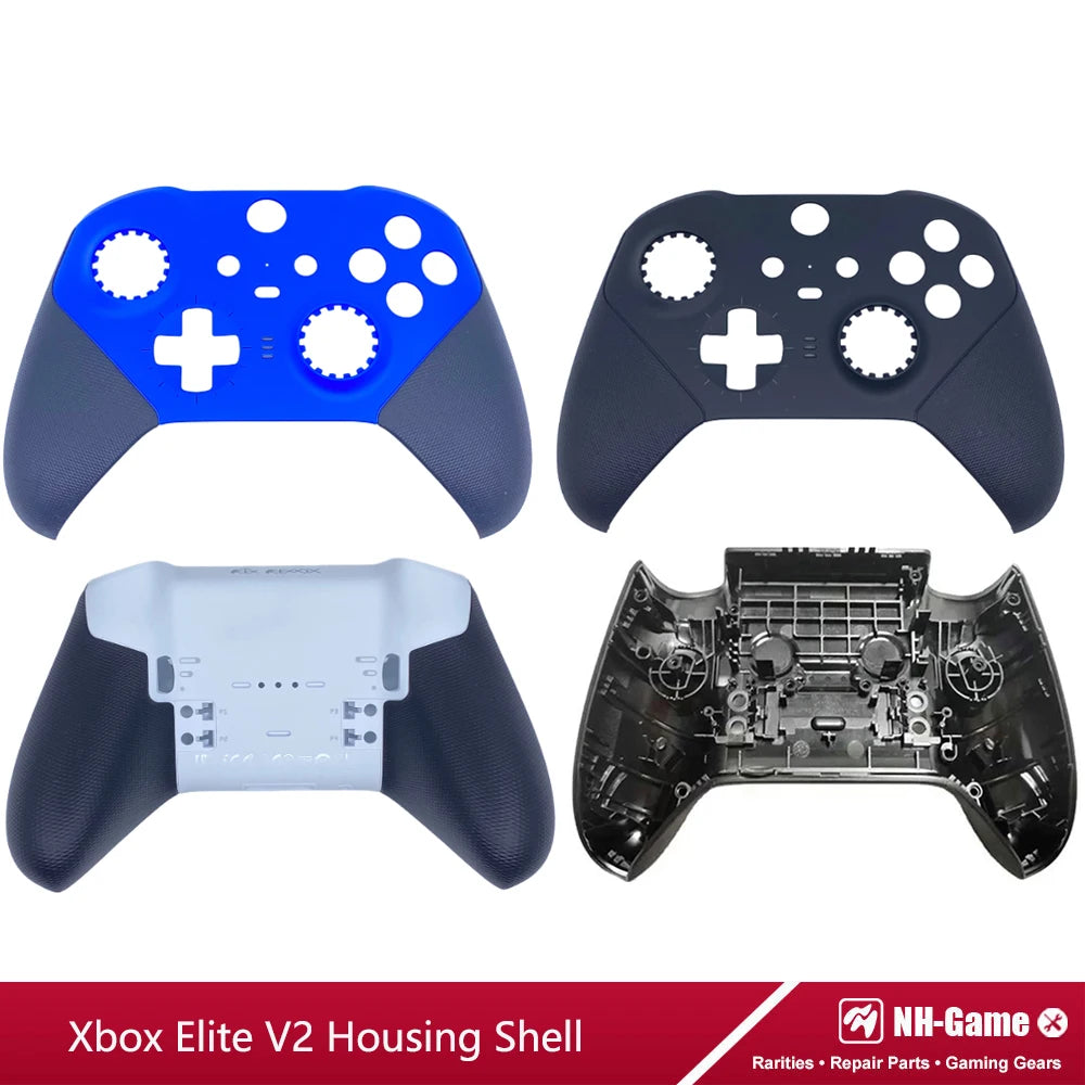 Replacement Housing Shell Kit For Xbox Elite Series 2 Controller Front Case Back Cover LB RB Bumper Button Grips Carry Bag